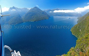 Thompson Sound, from above Secretary Island