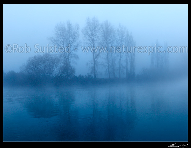 Waikato River, Winter foggy morning